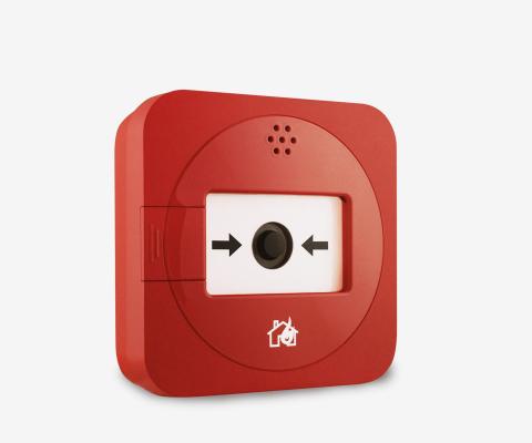 LUPUS Mobilfunk Alarm Button in Rot mit Schutzscheibe
