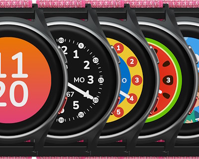 Watchfaces de la montre intelligente ANIO 6 pour les enfants