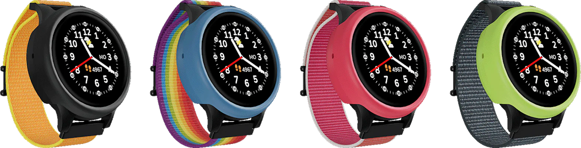 Protector cases and bracelet colors for the Anio 6 children's smartwatch