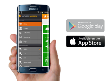 Die LUPUSEC Android und iPhone APP
