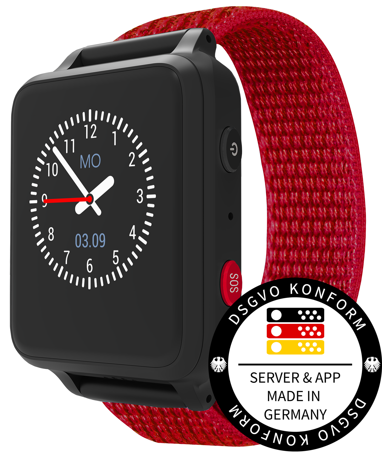 ANIO - Smartwatch für Kinder (rot)
